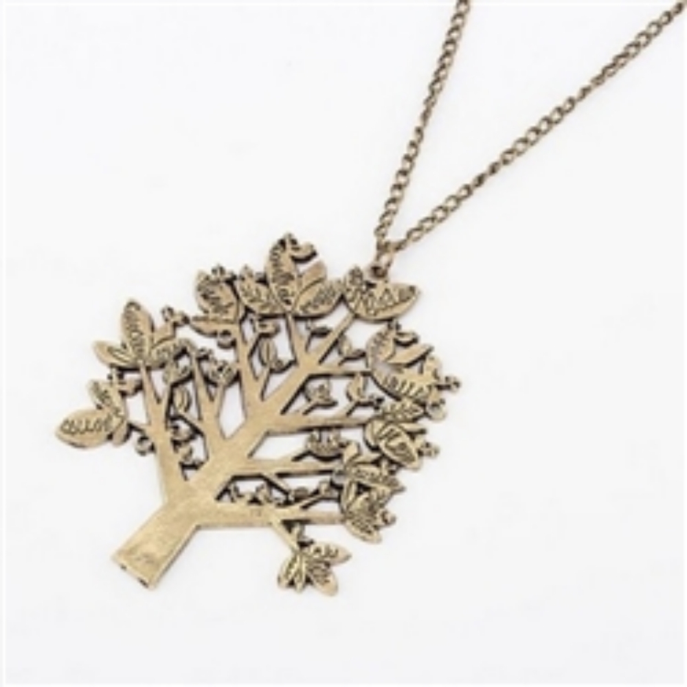 Necklace bronze tree of life